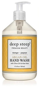 Deep Steep Argan Oil Hand Wash with Olive Oil & Aloe Vera Mango & Papaya -- 17.6 fl oz