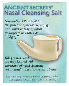 Ancient Secrets Nasal Cleansing Salt Packets -- 40 Packets