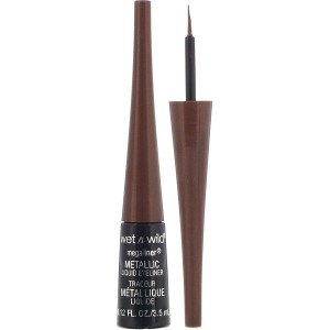 3 PACK of Wet n Wild, MegaLiner Metallic Liquid Eyeliner, Metallic Brown, 0.12 fl oz (3.5 ml)