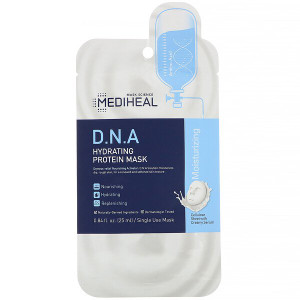 3 PACK of Mediheal, D.N.A Hydrating Protein Mask, 1 Sheet, 0.84 fl oz (25 ml)