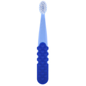 3 PACK of RADIUS, Totz Plus Brush, 3 Years +, Extra Soft, Blue, 1 Toothbrush