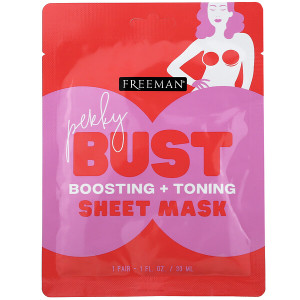 3 PACK of Freeman Beauty, Perky Bust Sheet Mask, Boosting + Toning, 1 Pair, 1 fl oz (30 ml)