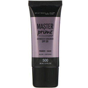 3 PACK of Maybelline, FaceStudio, Master Prime, SPF 30, 500 Blur + Defend, 1 fl oz (30 ml)