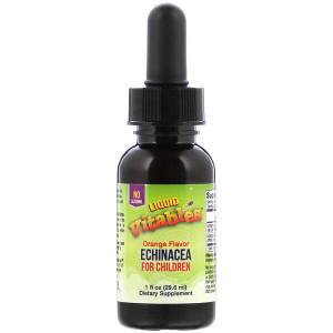 3 PACK of Vitables, Liquid Echinacea For Children, No Alcohol, Orange Flavor, 1 fl oz (29.6 ml)
