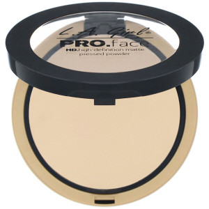 3 PACK of L.A. Girl, Pro Face HD Matte Pressed Powder, Nude Beige, 0.25 oz (7 g)