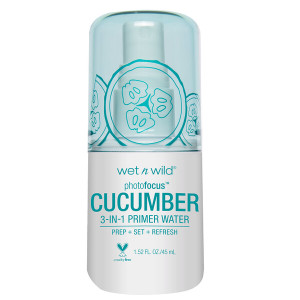 3 PACK of Wet n Wild, PhotoFocus 3-In-1 Primer Water, Cucumber, 1.52 fl oz (45 ml)