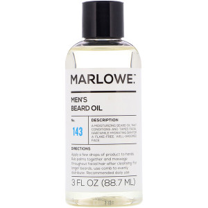 Marlowe, Mens Beard Oil, No. 143, 3 fl oz (88.7 ml)