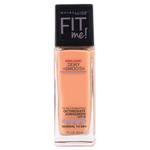 3 PACK of Maybelline, Fit Me, Dewy + Smooth Foundation, 245 Classic Beige, 1 fl oz (30 ml)