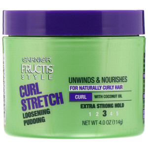 3 PACK of Garnier, Fructis Style, Curl Stretch Loosening Pudding, 4 oz (114 g)