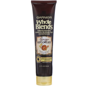 3 PACK of Garnier, Whole Blends,  Strengthening Leave-In or Rinse-Out Conditioner, Ginger Recovery, 5.1 fl (150 ml)