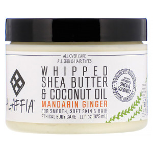 Alaffia, Whipped Shea Butter & Coconut Oil, Mandarin Ginger, 11 fl oz (325 ml)