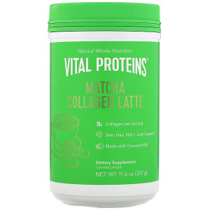 Vital Proteins, Matcha Collagen Latte, Unflavored, 11.6 oz (329 g)
