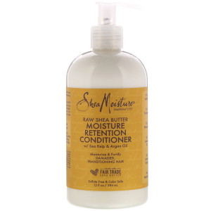 3 PACK of SheaMoisture, Raw Shea Butter, Moisture Retention Conditioner, 13 fl oz (384 ml)