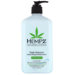 Hempz, Triple Moisture Herbal Whipped Body Creme, 17 fl oz (500 ml
