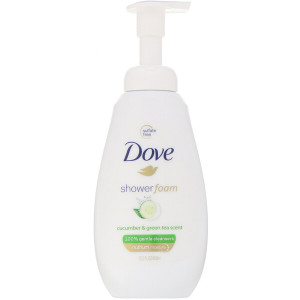3 PACK of Dove, Shower Foam, Cucumber & Green Tea, 13.5 fl oz (400 ml)