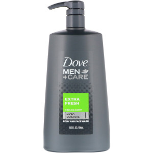 3 PACK of Dove, Men+Care, Body and Face Wash, Extra Fresh, 23.5 fl oz (694 ml)
