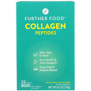 Further Food, Collagen Peptides, Unflavored, 22 Packs, 0.28 oz (8 g) Each