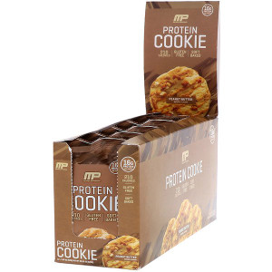MusclePharm, Protein Cookie, Peanut Butter, 12 Cookies, 1.83 oz (52 g) Each
