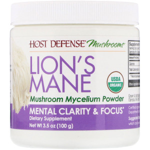 Fungi Perfecti, Lions Mane, Mushroom Mycelium Powder, Mental Clarity & Focus, 3.5 oz (100 g)