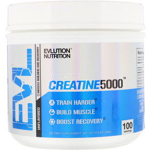 EVLution Nutrition, Creatine 5000, Unflavored, 17.6 oz (500 g)