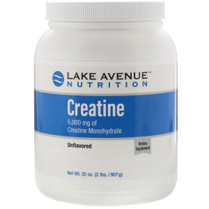 Lake Avenue Nutrition, Creatine Powder, Unflavored, 5,000 mg, 2 lb (907 g)