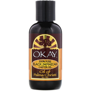 Okay, 100% Pure Black Jamaican Castor Oil, 4 oz (118 ml)