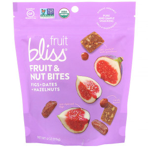 3 PACK of Fruit Bliss, Fruit & Nut Bites, Figs + Dates + Hazelnuts, 4 oz (113 g)