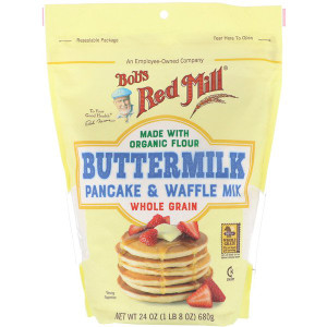 Bobs Red Mill, Buttermilk Pancake & Waffle Mix, Whole Grain, 24 oz (680 g)