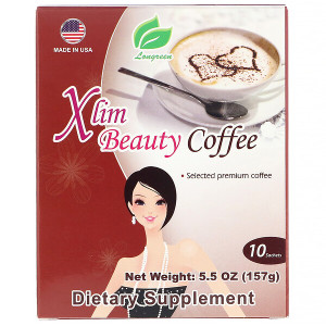3 PACK of Longreen, Xlim Beauty Coffee, 10 Sachets 5.5 oz (157 g)