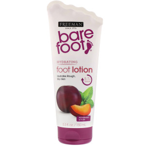 3 PACK of Freeman Beauty, Bare Foot, Hydrating, Foot Lotion, Peppermint & Plum, 5.3 fl oz (150 ml)