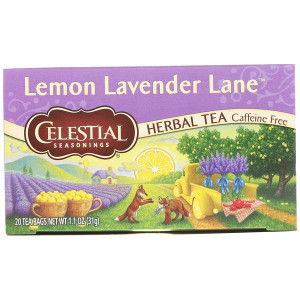 3 PACK of Celestial Seasonings, Herbal Tea, Lemon Lavender Lane, Caffeine Free, 20 Tea Bags, 1.1 oz (31 g)