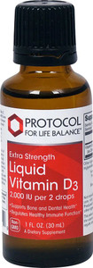Protocol For Life Balance Extra Strength Liquid Vitamin D3 -- 2000 IU - 1 fl oz