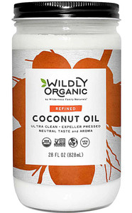 Wildly Organic Refined Coconut Oil -- 28 fl oz