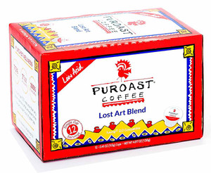 Puroast Low Acid Coffee Single Serve Lost Art Blend -- 12 K-Cups