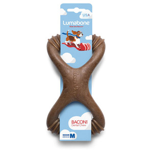 3 PACK of Lumabone Bacon Flavor Dental Chew Medium -- 1 Toy 3 PACK of Lumabone Bacon Flavor Dental Chew Medium -- 1 Toy