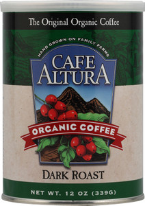 3 PACK of Cafe Altura Organic Ground Coffee Dark Roast -- 12 oz