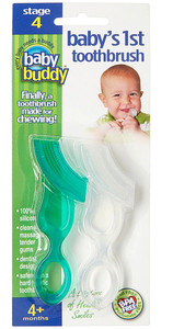3 PACK of Baby Buddy Baby's 1st Toothbrush -- 2 Pack