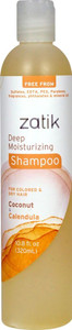 3 PACK of Zatik Deep Moisturizing Shampoo Coconut & Calendula -- 10.8 fl oz