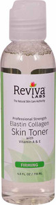 3 PACK of Reviva Labs Elastin Collagen Skin Toner -- 4 fl oz