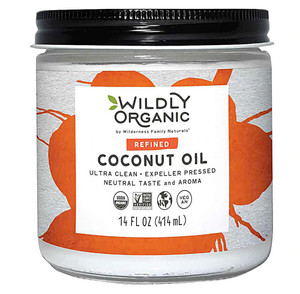 3 PACK of Wildly Organic Refined Coconut Oil -- 14 fl oz