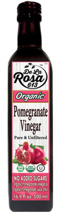 3 PACK of De La Rosa Organic Pomegranate Vinegar -- 16.9 fl oz
