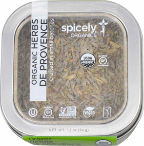 3 PACK of Spicely Organics Herbs De Provence Tin -- 1.2 oz