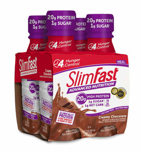 3 PACK of SlimFast Original High Protein RTD Shake Creamy Milk Chocolate -- 4 Pack