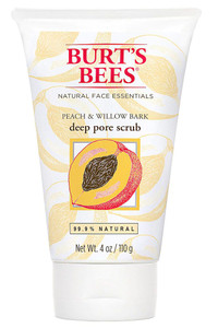 Burt's Bees Deep Pore Scrub Peach and Willowbark - Exfoliating Facial Scrub -- 4 fl oz