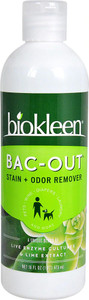 3 PACK of Biokleen Bac-Out Stain and Odor Eliminator Lime -- 16 fl oz