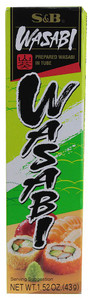 3 PACK of S&B Prepared Wasabi In Tube -- 1.52 oz