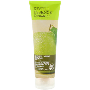 3 PACK of Desert Essence, Organics, Body Wash, Green Apple & Ginger, 8 fl oz (237 ml)