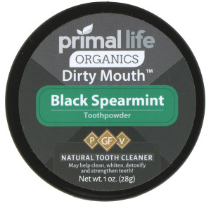 Primal Life Organics, Dirty Mouth Toothpowder, Black Spearmint, 1 oz (28 g)