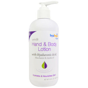 Hyalogic , Episilk, Hand & Body Lotion with Hyaluronic Acid, 10 fl oz (295.7 ml) (Discontinued Item)