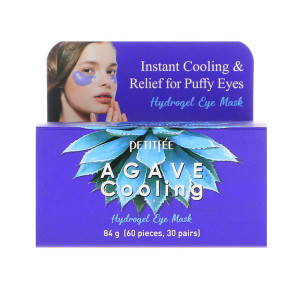 Petitfee, Agave Cooling, Hydrogel Eye Mask, 60 Pieces